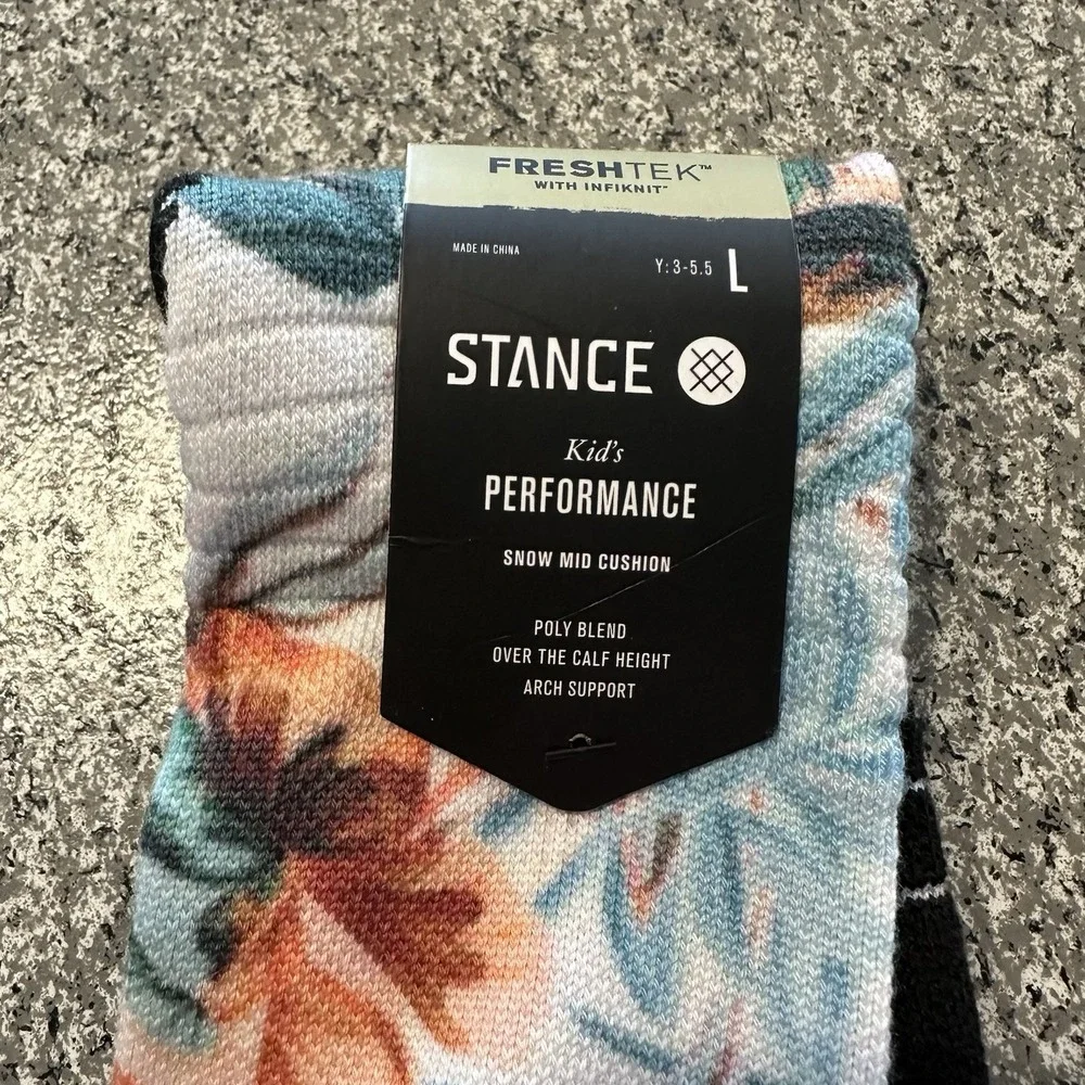 Stance Socks Youth Size L‎ 3-5.5Y 1 Pair Winter Ski Snowboarding Over The Calf